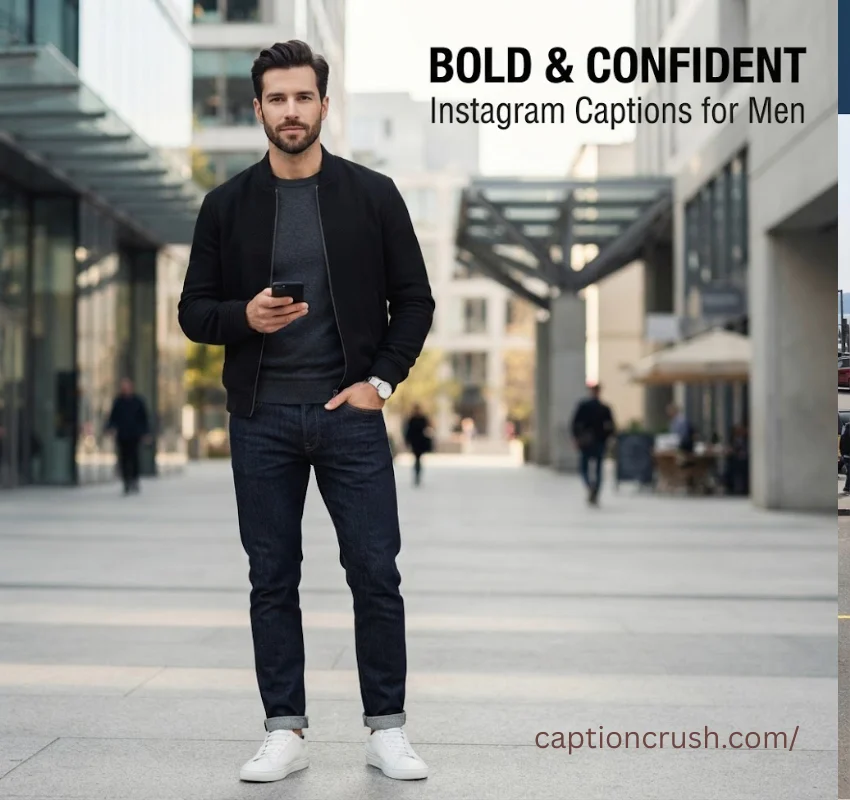 Bold and Confident Instagram Captions for Men