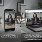 Closed vs Open Captions