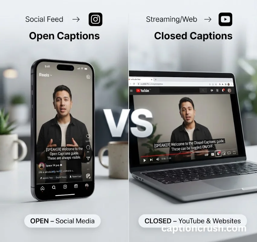 Closed vs Open Captions: Which One Is Actually Better