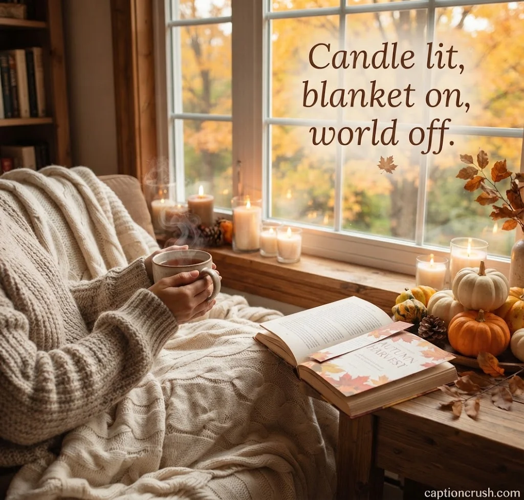 Cozy October captions