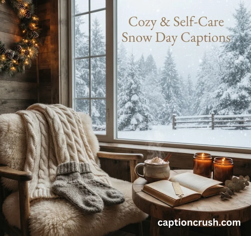 Cozy & Self-Care Snow Day Captions