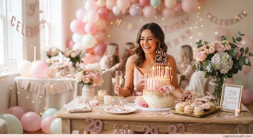 Cute 29th Birthday Captions