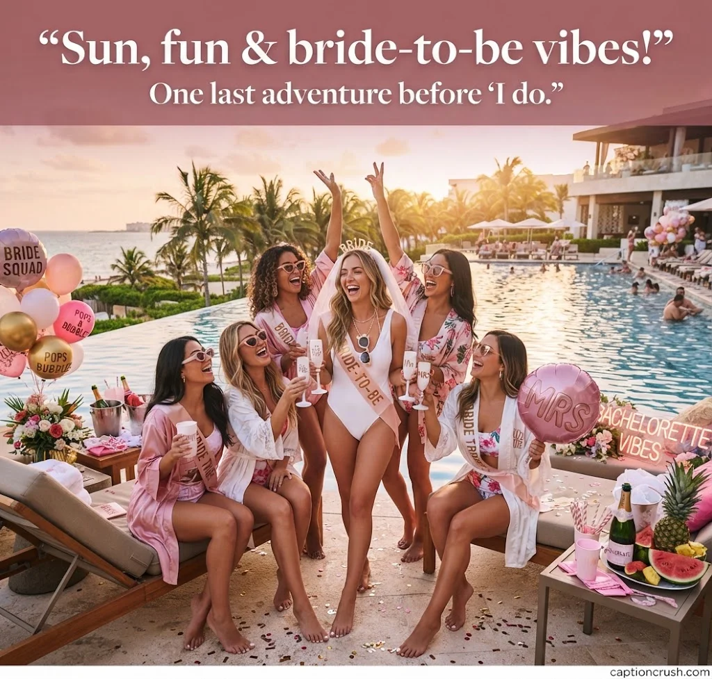 Cute Bachelorette Captions for the Bride