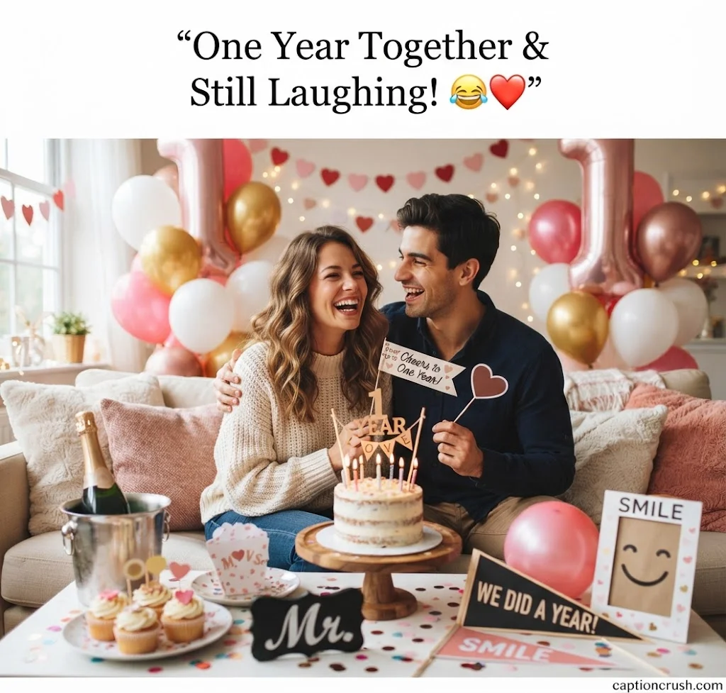 Cute & Funny First Anniversary Captions