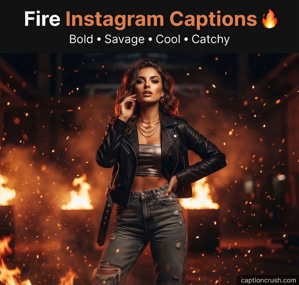 Fire Instagram Captions