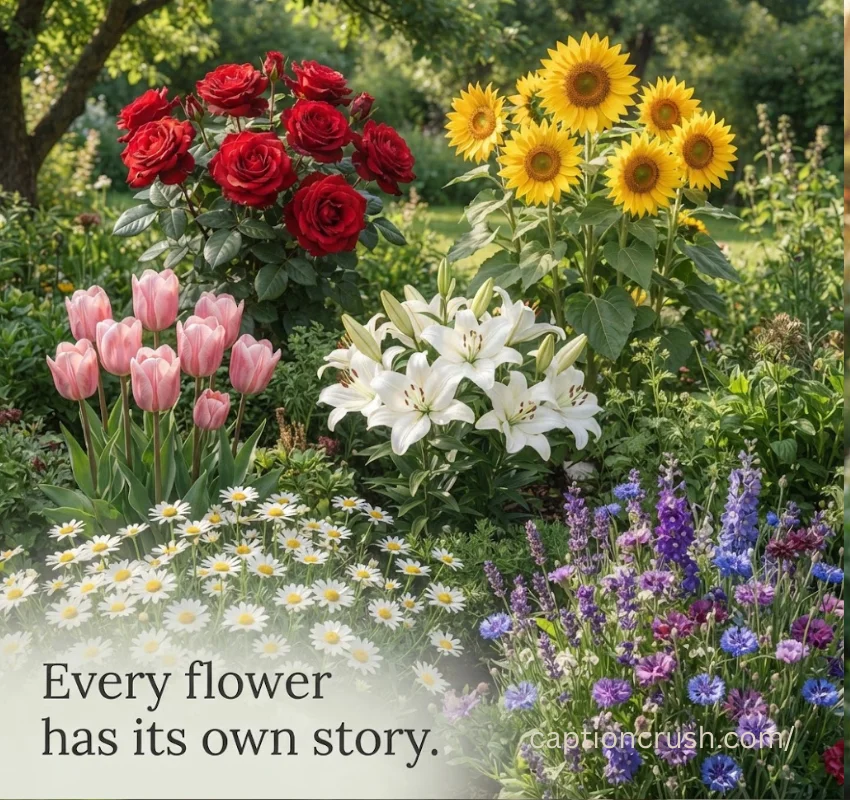 Flower Captions for Instagram by Type