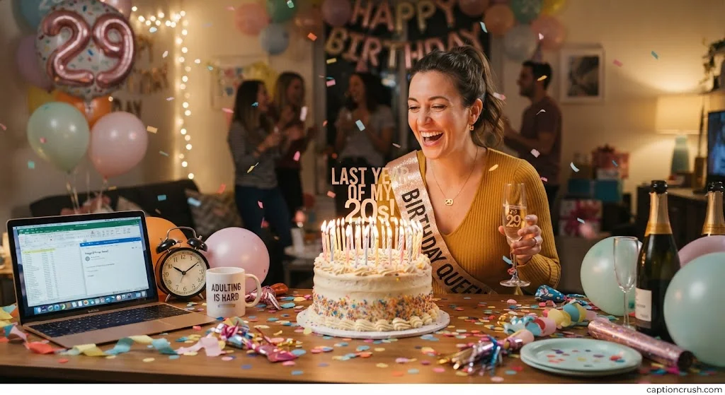 Funny 29th Birthday Captions for Instagram