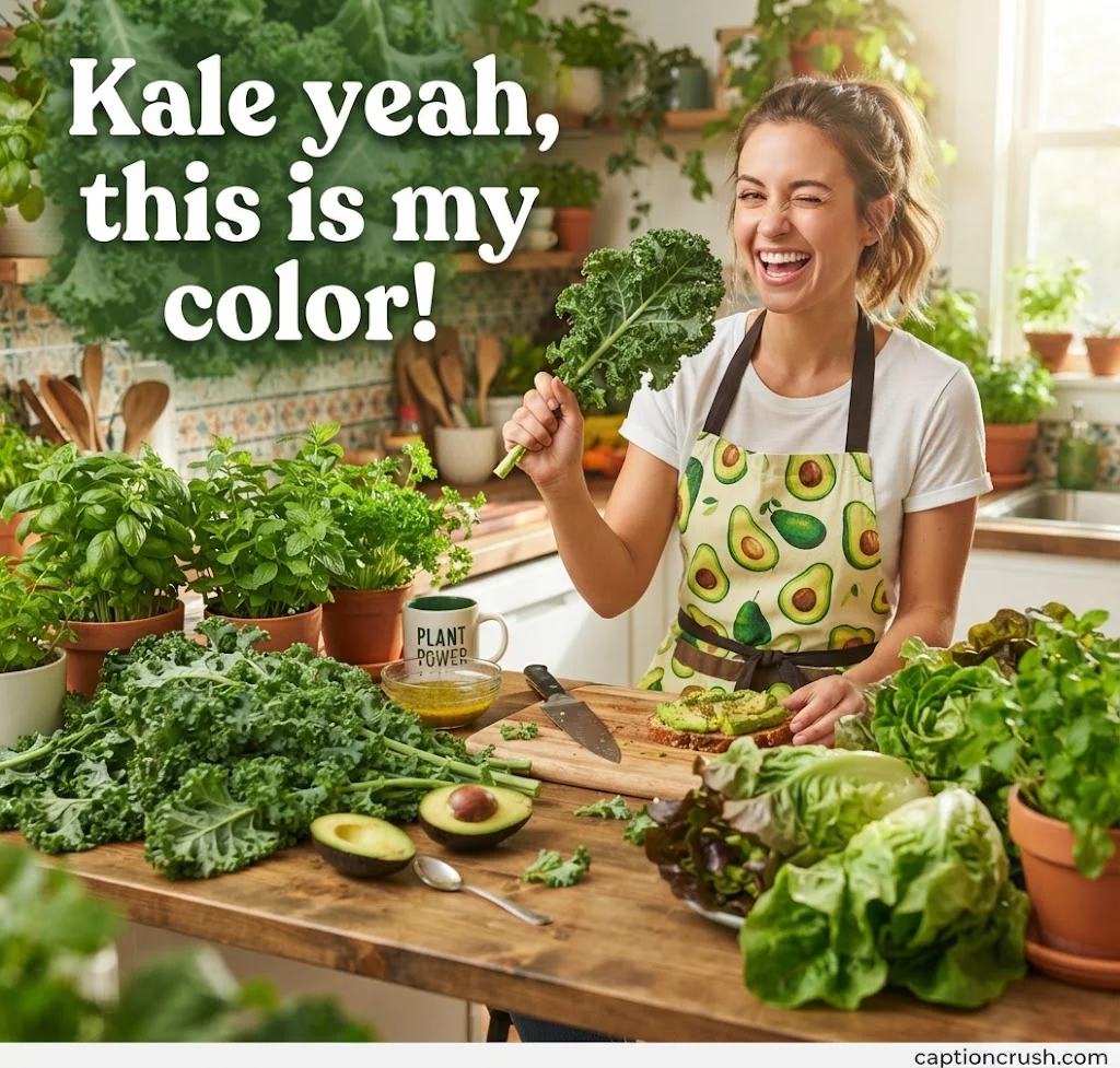 Funny & Witty Green Captions