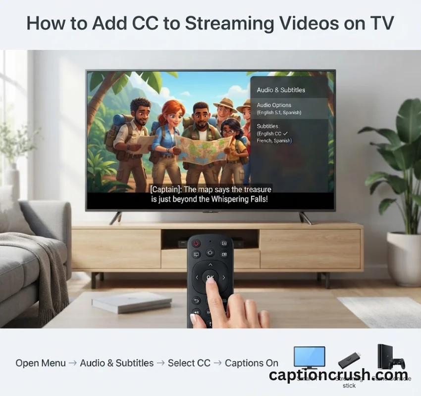 How to Add CC to Disney Plus on a TV