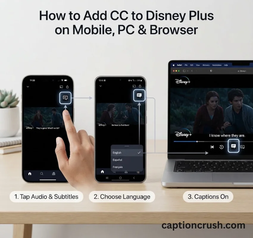 How to Add CC to Disney Plus on a TV
