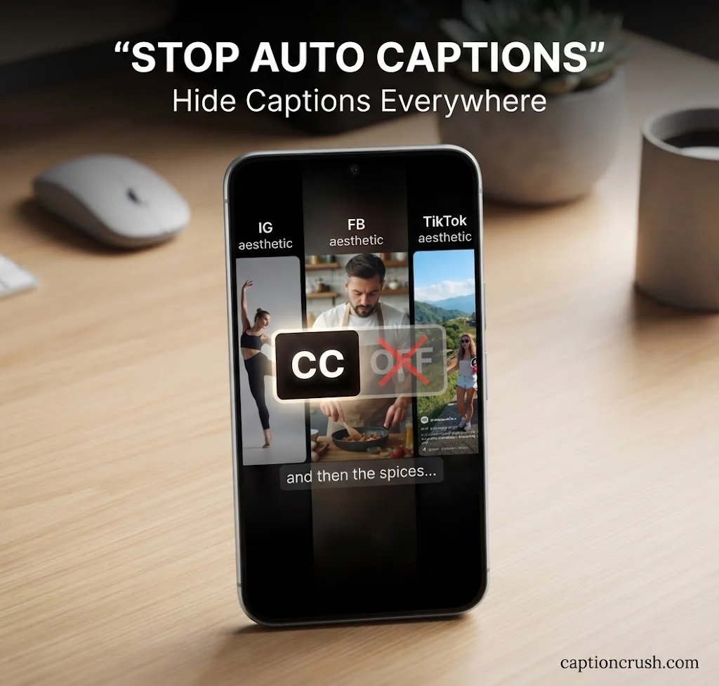 How to Hide Captions on Instagram, Facebook & Social Apps