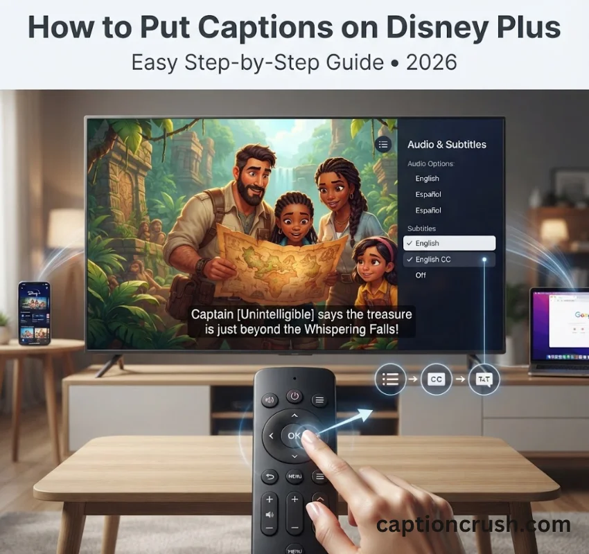 How to Put Captions on Disney Plus