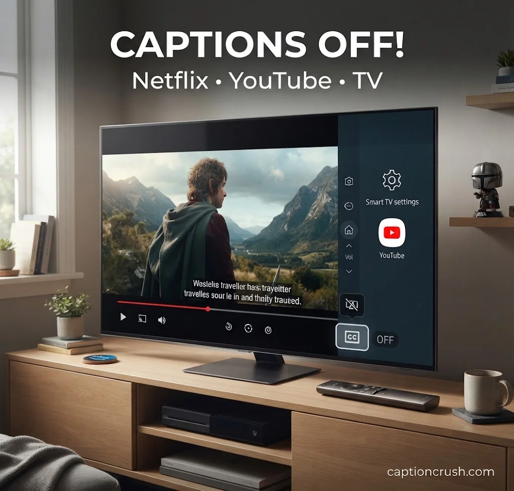 How to Turn Off Captions on Streaming Apps & Smart TVs