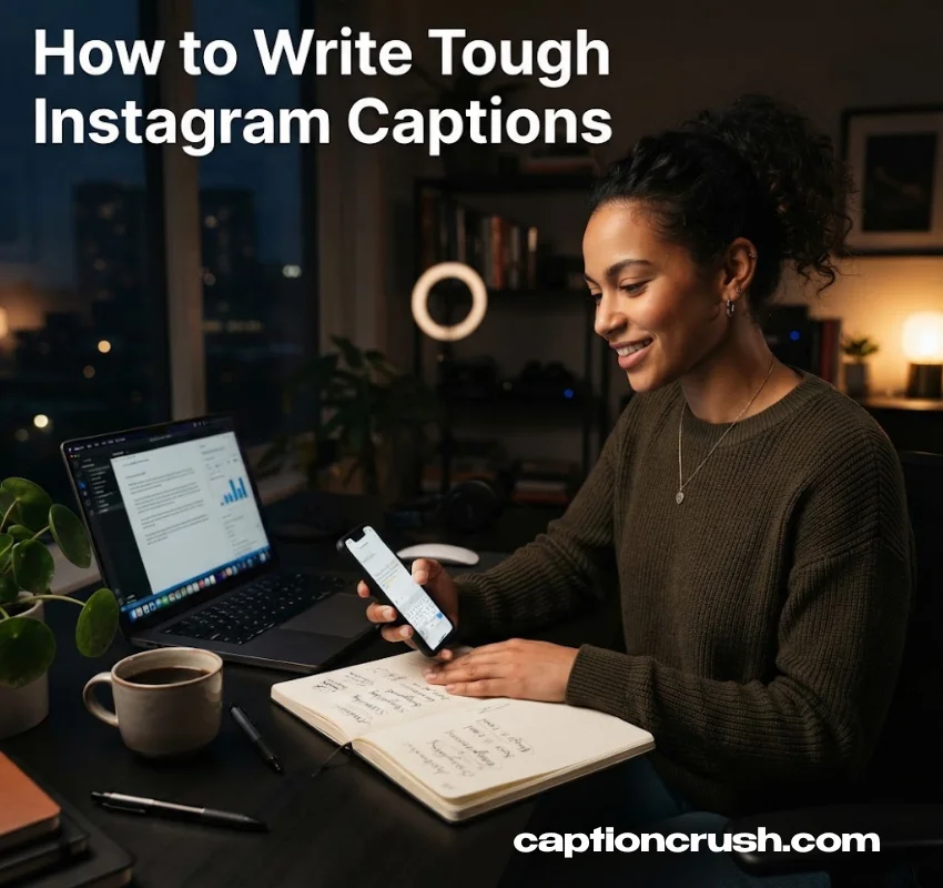 How to Write Tough Instagram Captions That Hit Hard