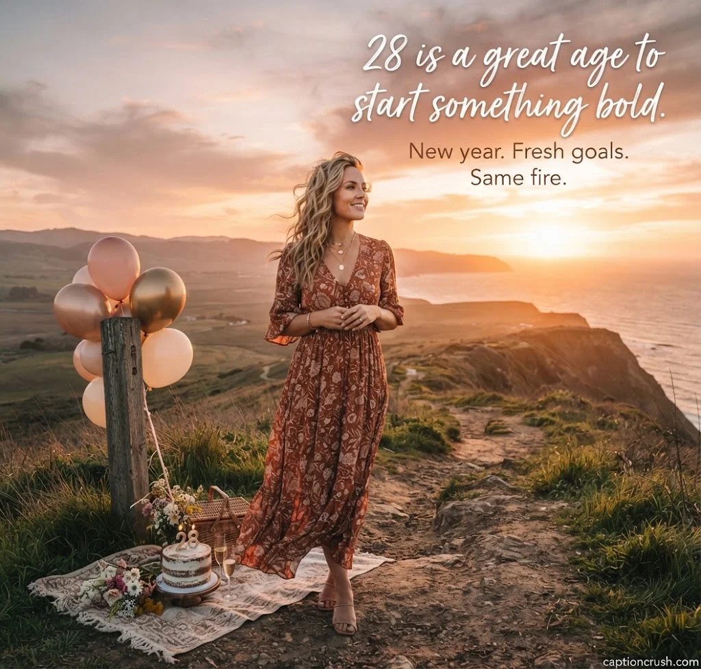 Inspirational 28th Birthday Captions