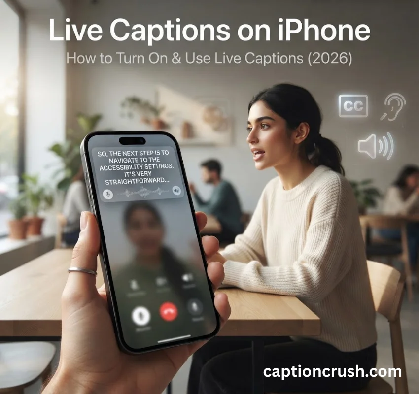 Live Captions on iPhone