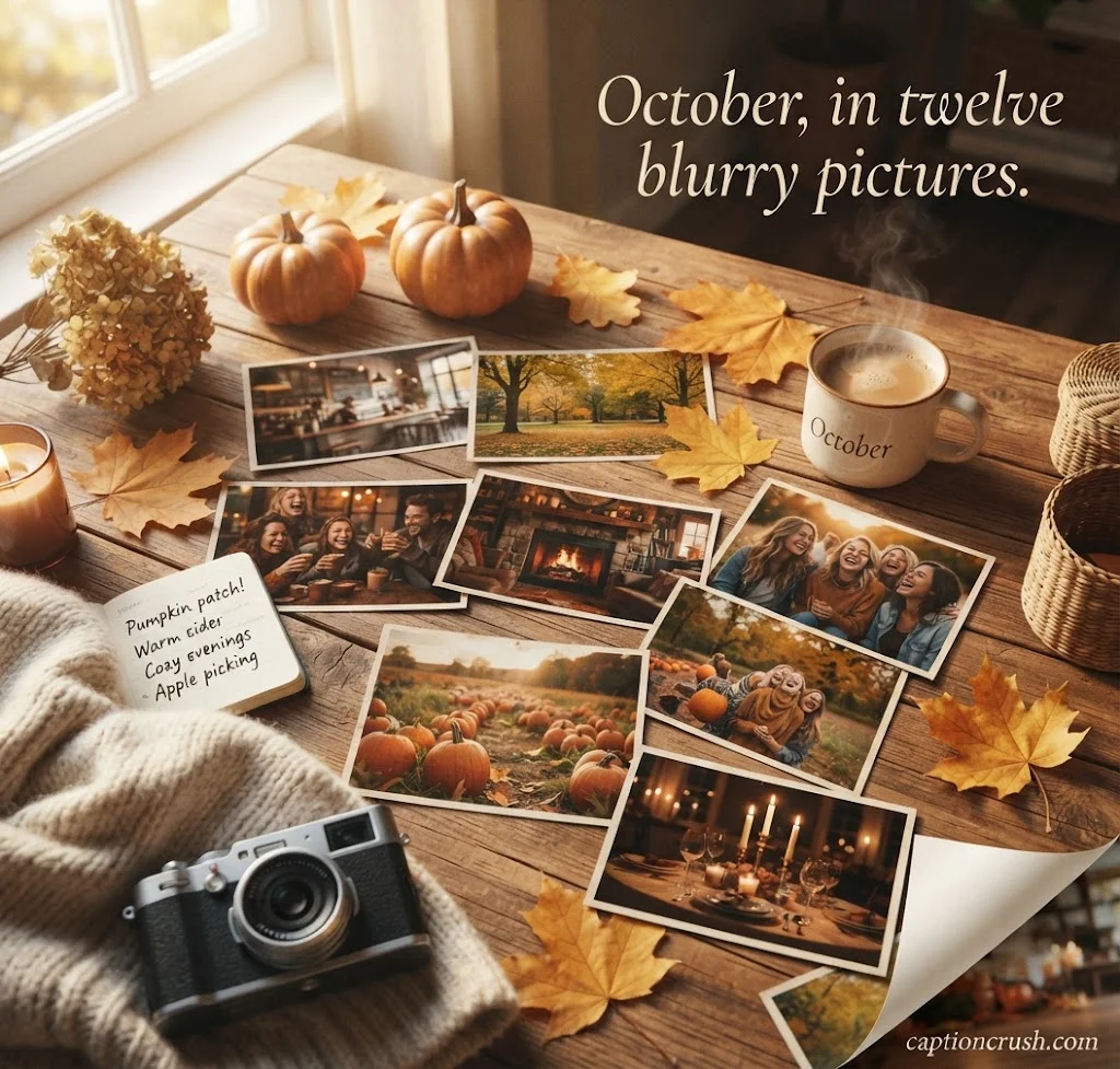 October Quotes & Photo Dump Captions