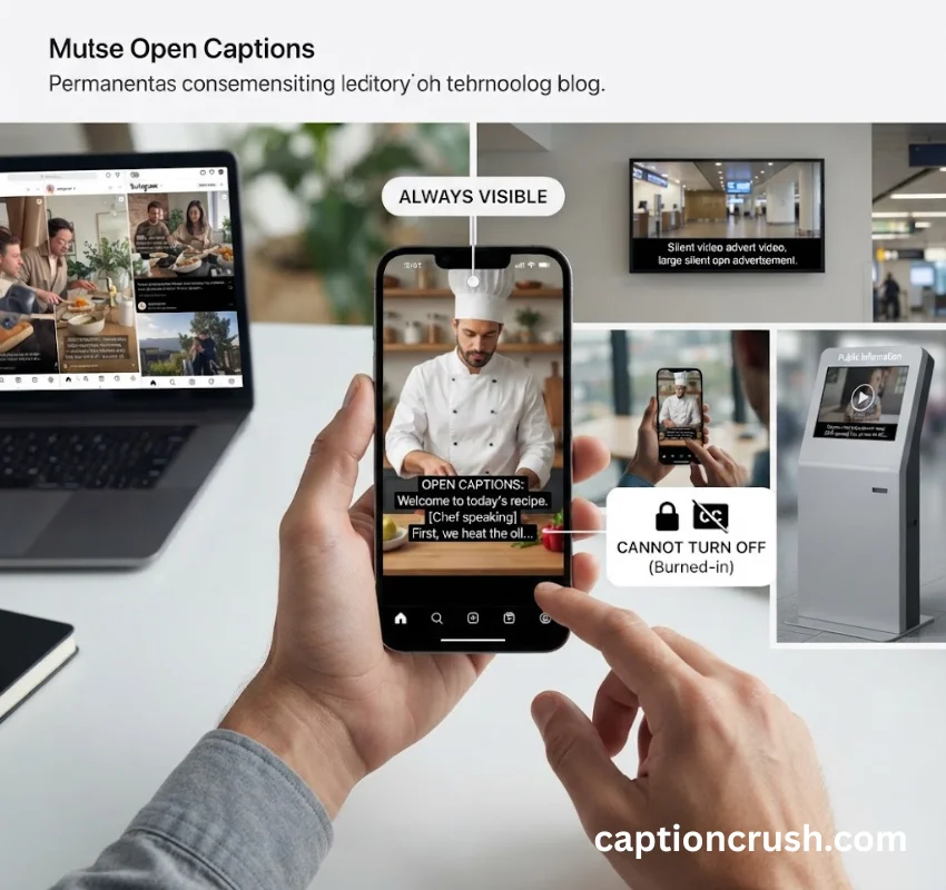 Open Captions: Pros, Cons, and When to Use Them