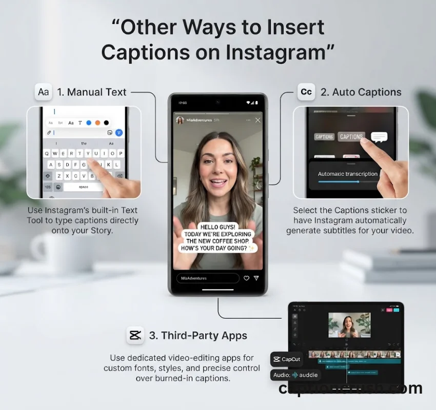 Other Ways to Insert Captions on Instagram