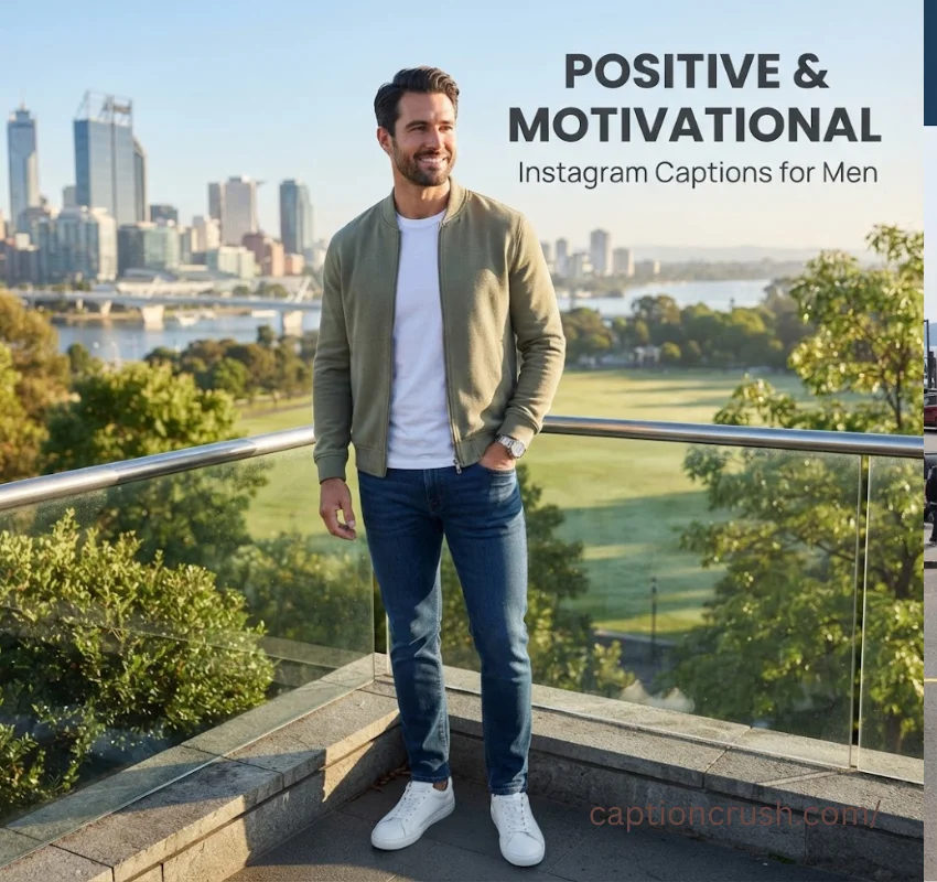 Positive and Motivational Instagram Captions for Men