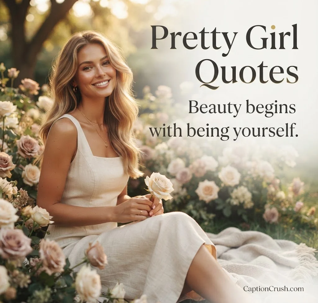 Pretty Girl Quotes for Instagram Captions