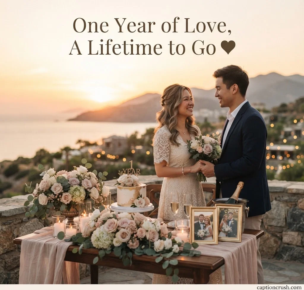 Romantic 1 Year Anniversary Captions for Instagram