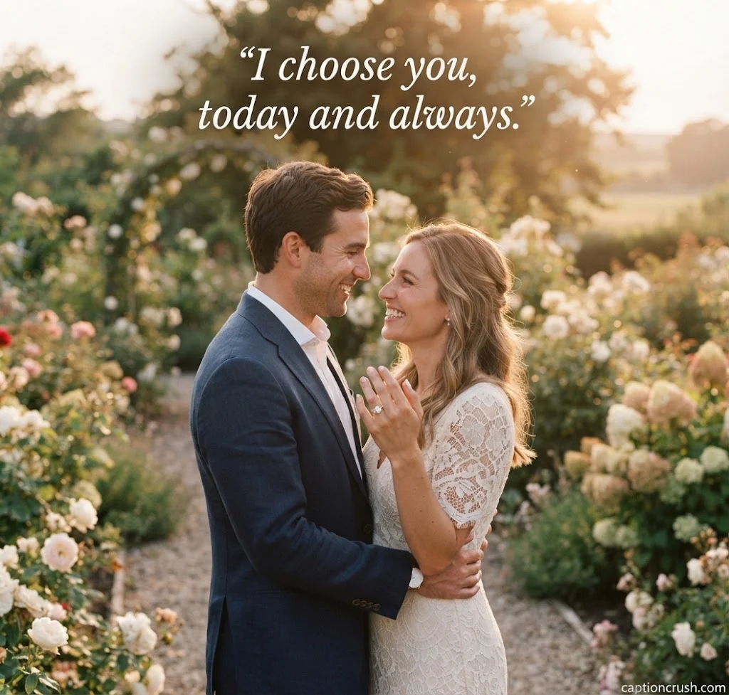 Romantic Engagement Captions