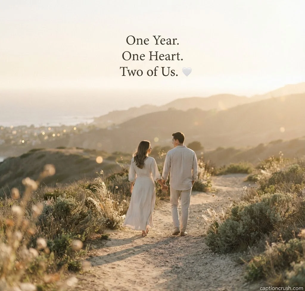 Short & Aesthetic 1 Year Anniversary Captions
