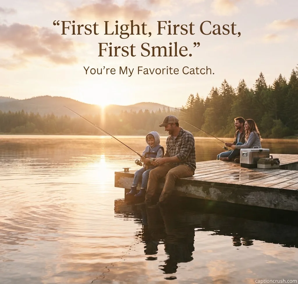 Short & Cool Fishing Captions (40 Captions)