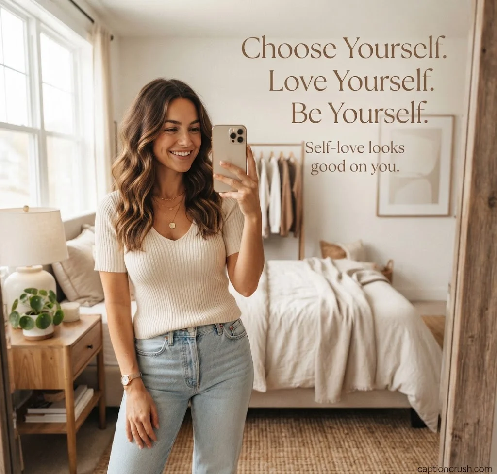 Short & Cute Self Love Captions for Instagram