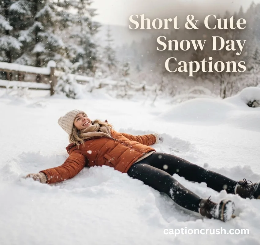 Short & Cute Snow Day Captions for Instagram
