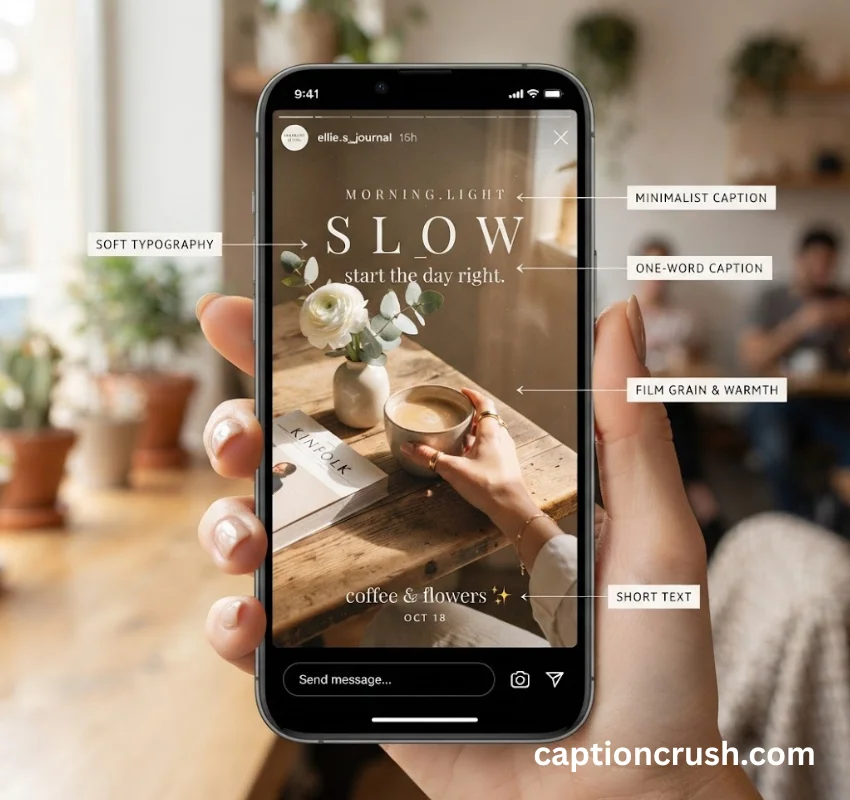 Short, One-Word & Aesthetic Instagram Story Captions