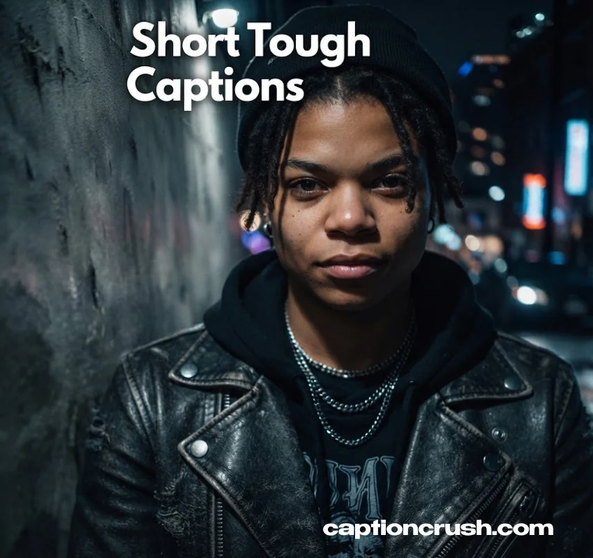 Short & Savage Tough Instagram Captions