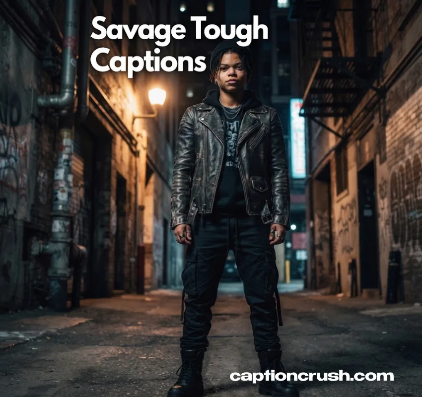 Short & Savage Tough Instagram Captions