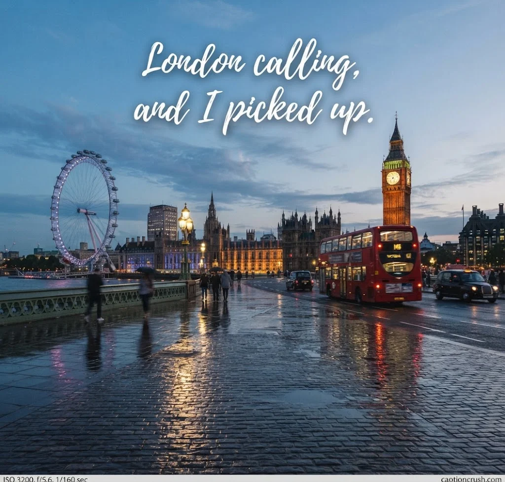 Short and Aesthetic London Instagram Captions