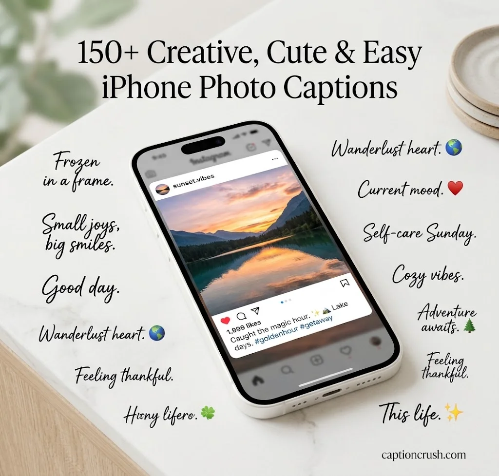 150 Creative, Cute & Easy Caption Ideas for iPhone Photos