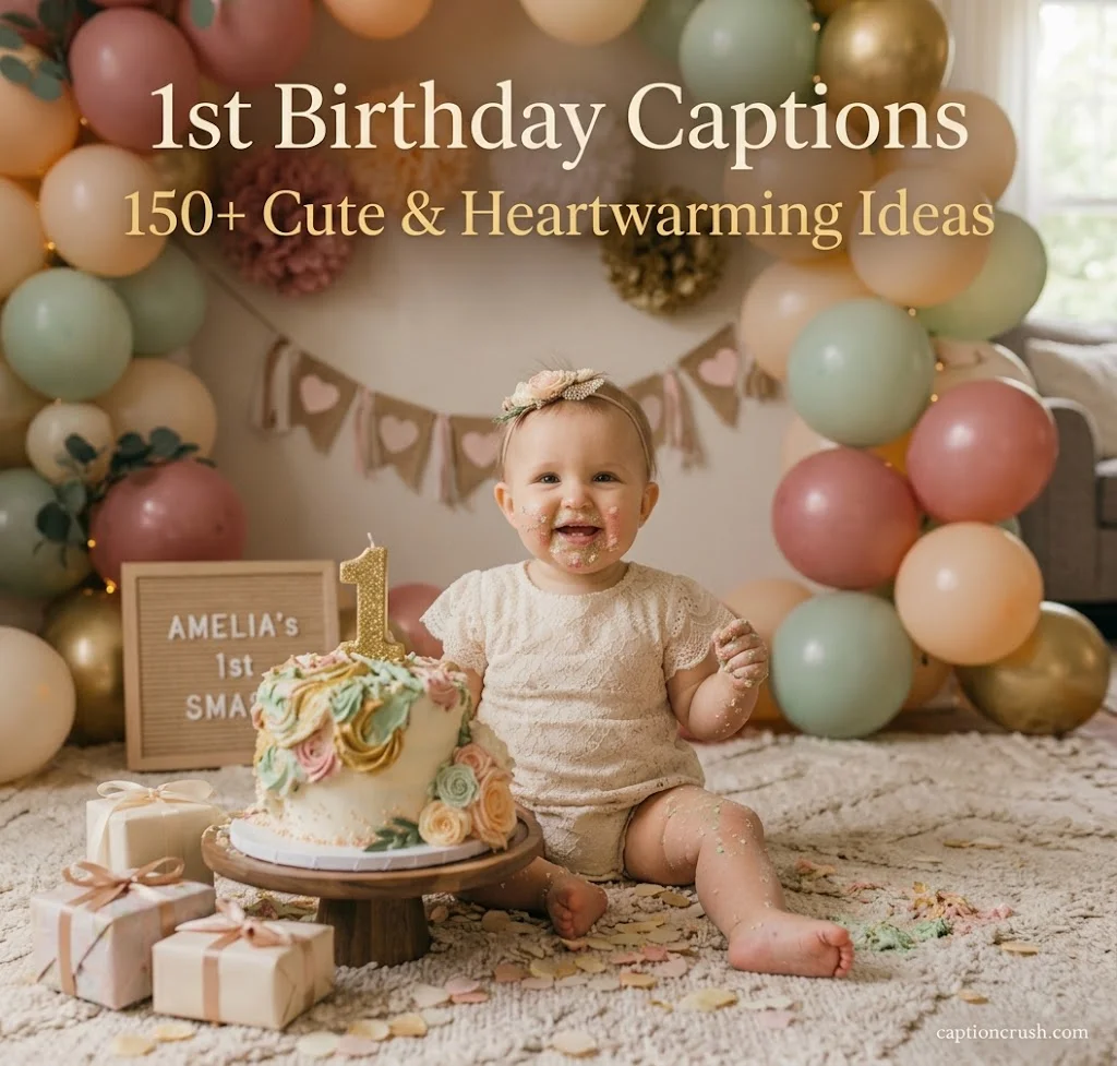 1st Birthday Captions