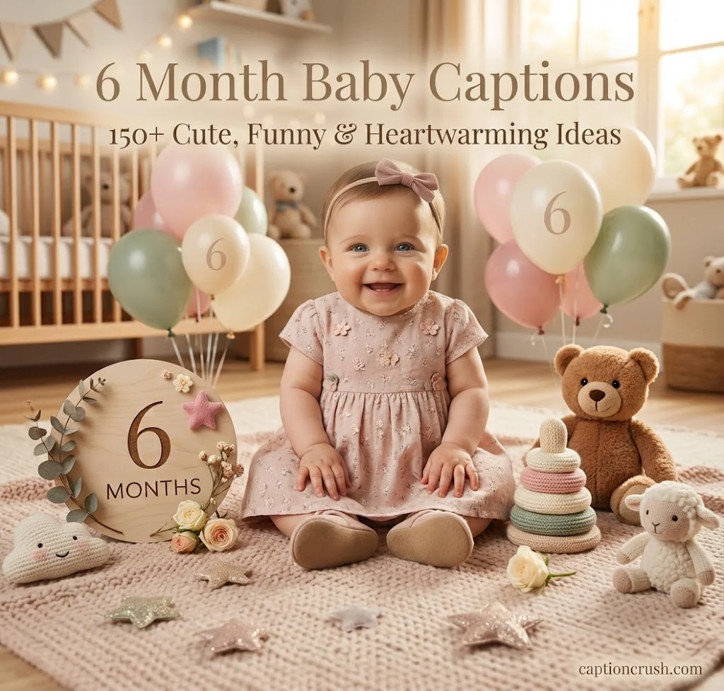 6 Month Baby Captions