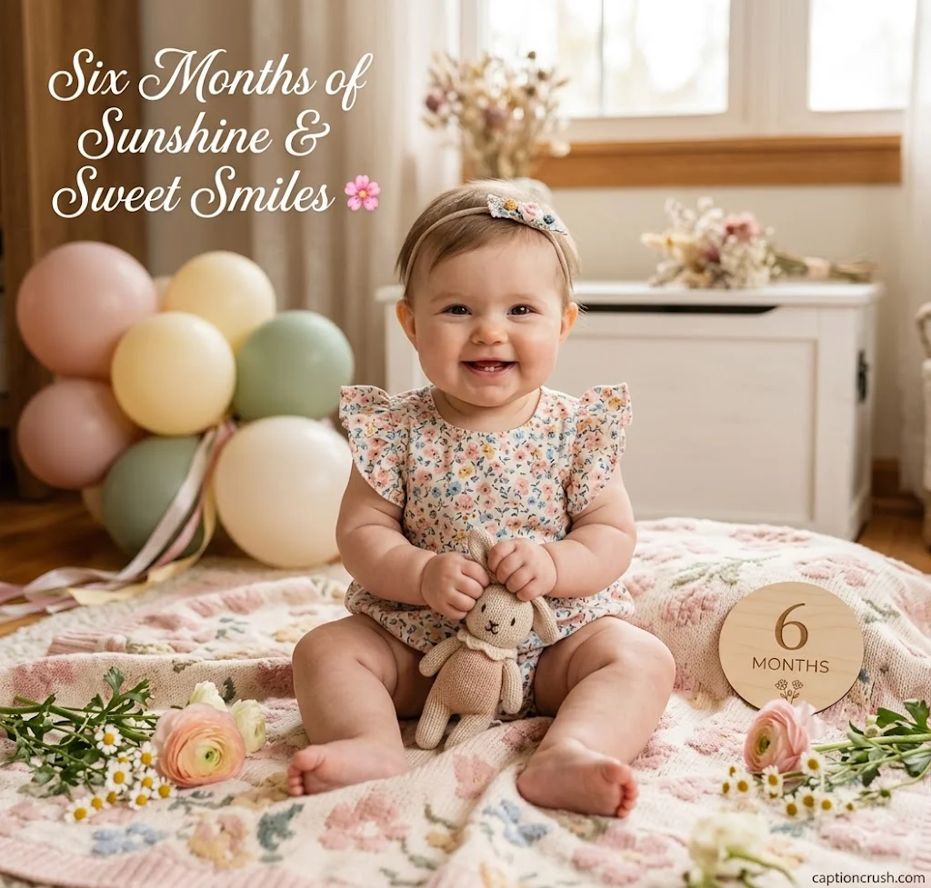 6 Months Old Captions for Baby Boy, Baby Girl, Nephew, Niece and Half Birthday