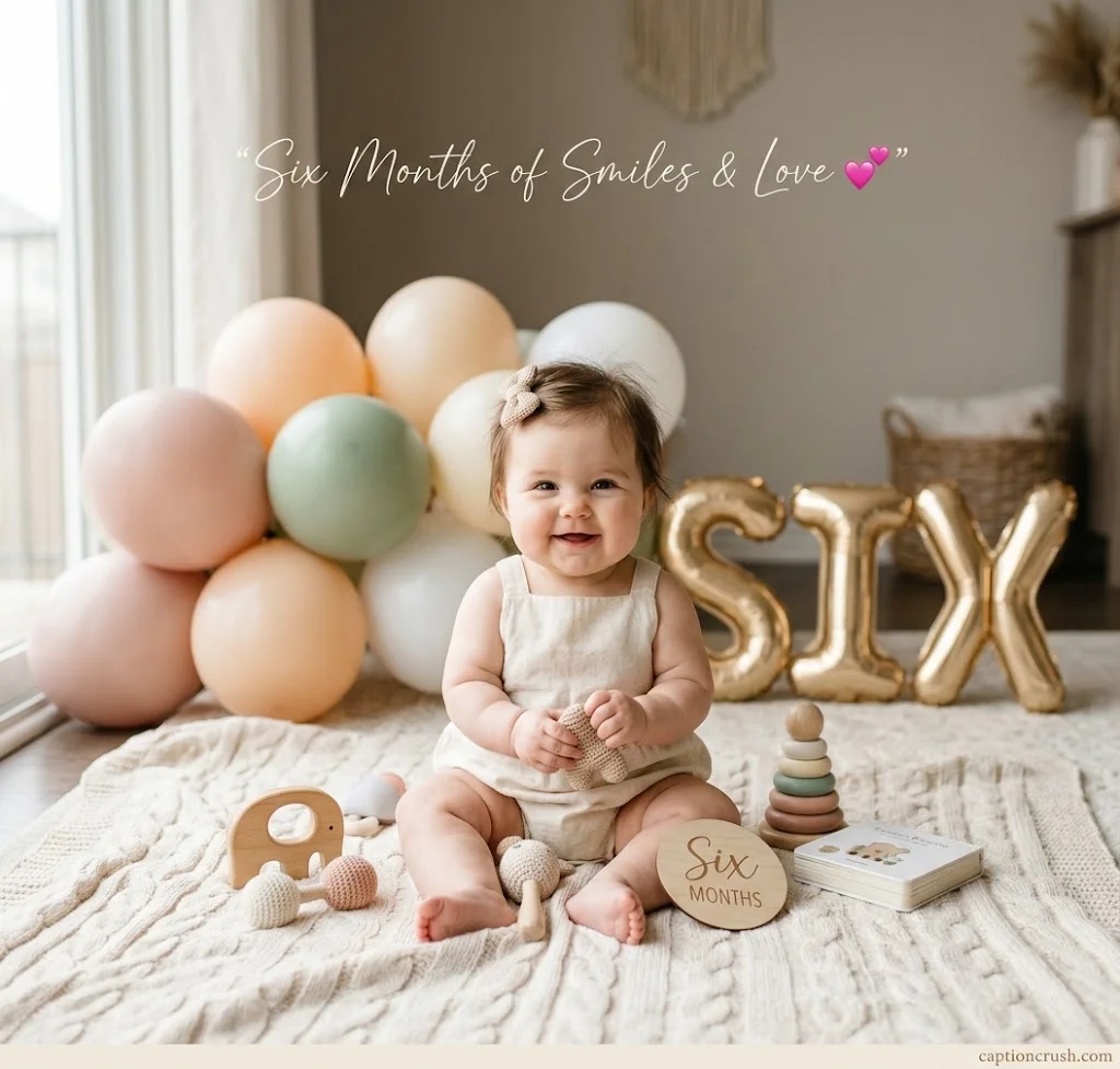 6 months old captions for nephew and niece