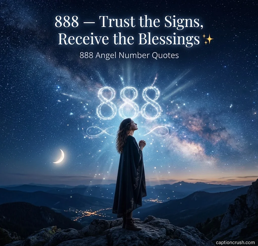 888 Angel Number Quotes for Instagram & TikTok