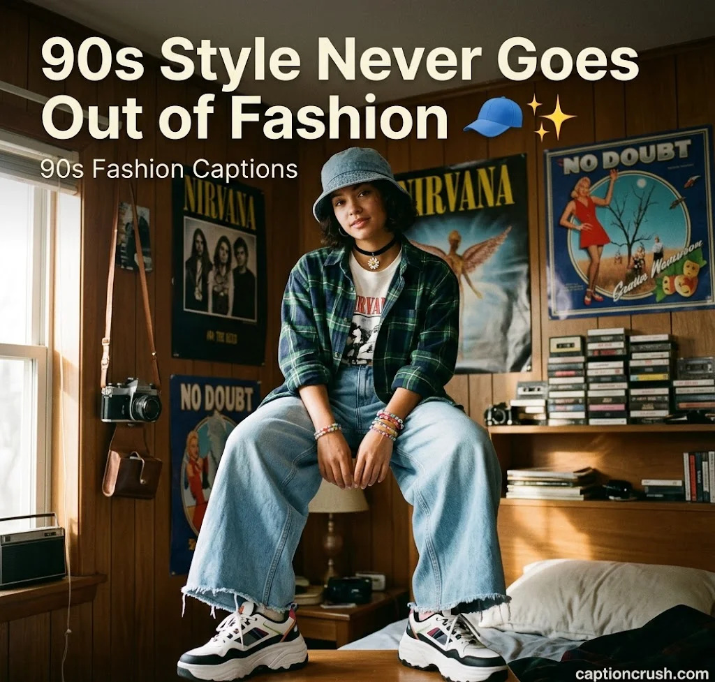90s Nostalgia Captions: Fashion, Slang, Tech and Throwback Photos