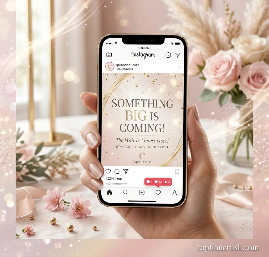 Best and Short Coming Soon Captions for Instagram