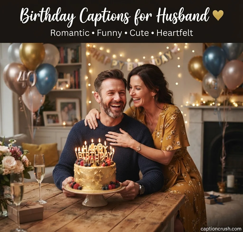 Birthday Captions for Husband