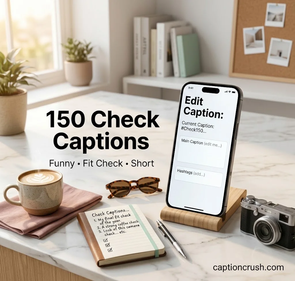 Check Captions: 150 Powerful & Funny Ideas for Perfect, Unforgettable Posts 📸✨