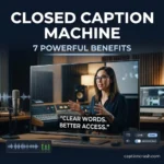 Closed Caption Machine: 7 Powerful & Amazing Benefits for Clear, Accessible Viewing π¬β¨