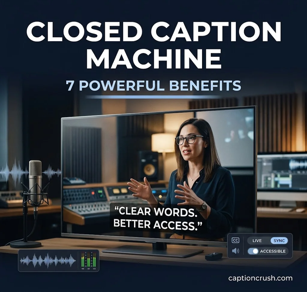 Closed Caption Machine: 7 Powerful & Amazing Benefits for Clear, Accessible Viewing 🎬✨