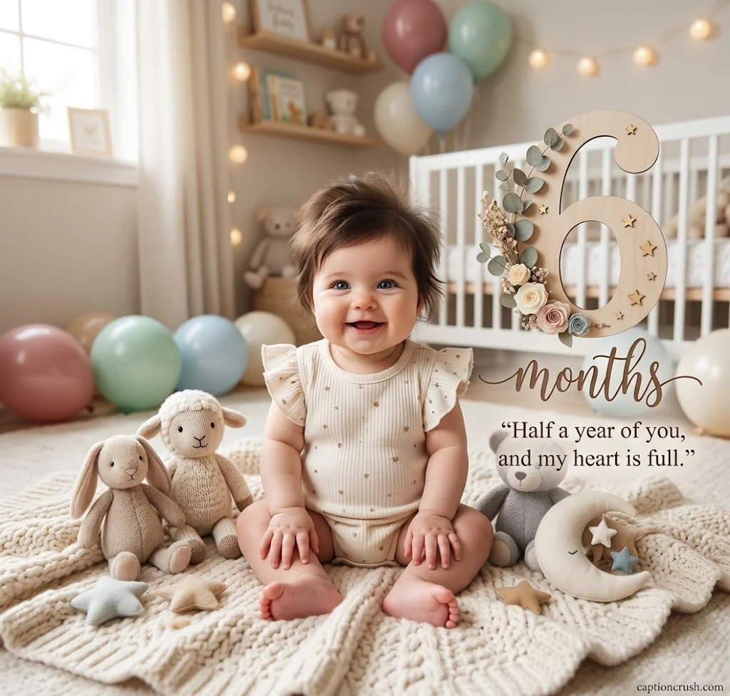 Cute 6 Month Baby Captions