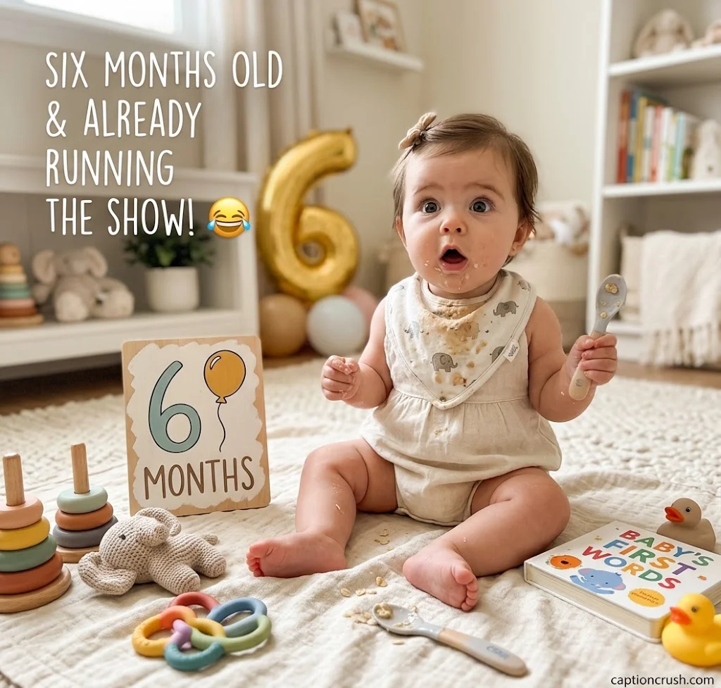 Cute 6 Months Old Captions