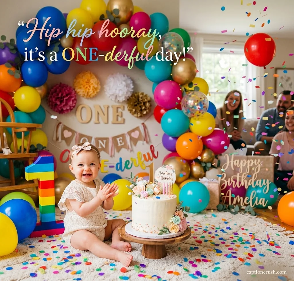 Cute & Adorable 1st Birthday Captions for Instagram